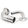 1-Pc. 304 Stainless Steel 90° Sanitary Elbow with Tri-Clamp Hose Barb (38 mm x 50.5 mm Ferrule) view 4