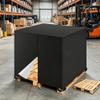 Pallet Cover with Zipper Opening and Stretchable, Adjustable Straps for Outdoor Storage and Transport (Off-White) view 3