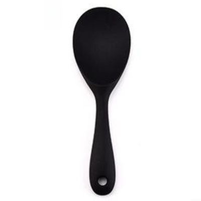 CWOQOCW Silicone Rice Spoon, Heat Resistant, Non-Stick, Ergonomic Handle, Red