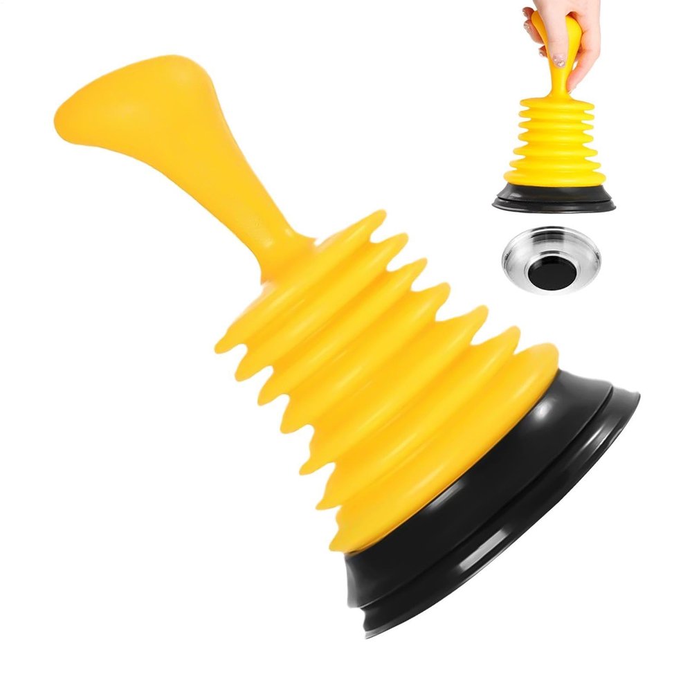 Compact Drain Plunger - Clog Removal Tool