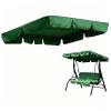 Porch Swing Replacement Canopy, 210D Waterproof Polyester, Green, 190 x 132 x 15 cm view 1