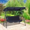 Porch Swing Replacement Canopy, 210D Waterproof Polyester, Green, 190 x 132 x 15 cm view 2