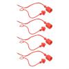 ISO7241B Hydraulic Coupling Dust Protection Set, 4 Red Rubber Covers for Male and Female Couplings (3/20.3 cm) view 1