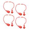 ISO7241B Hydraulic Coupling Dust Protection Set, 4 Red Rubber Covers for Male and Female Couplings (3/20.3 cm) view 3