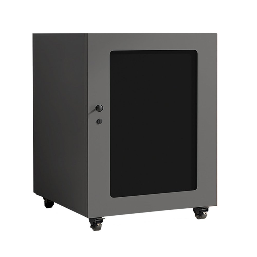 Storage Cabinet with Internal Ventilation and Universal Wheels, Gray, 59 x 60 x 63 cm