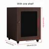 Storage Cabinet with Internal Ventilation and Universal Wheels, Gray, 59 x 60 x 63 cm view 2