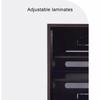 Storage Cabinet with Internal Ventilation and Universal Wheels, Gray, 59 x 60 x 63 cm view 4
