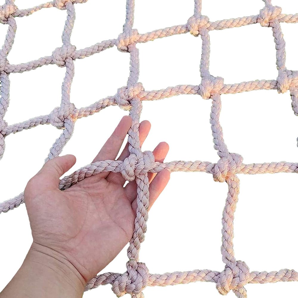Generic Climbing Net with Rope Ladder and Cargo Net for Indoor and Outdoor Playgrounds (Size: 200 x 200 cm)