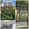 Generic Climbing Net with Rope Ladder and Cargo Net for Indoor and Outdoor Playgrounds (Size: 200 x 200 cm) view 4