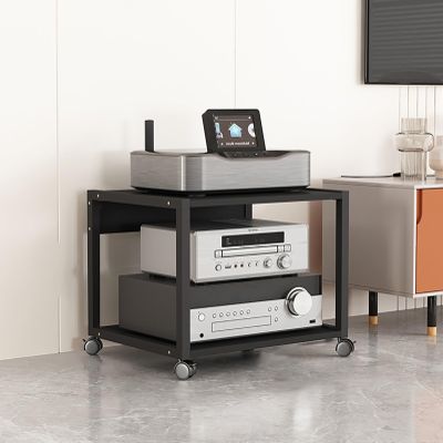 Mid-Century Modern Game Console Stand, DVD Shelf & AV Rack, 50 x 40 x 45 cm