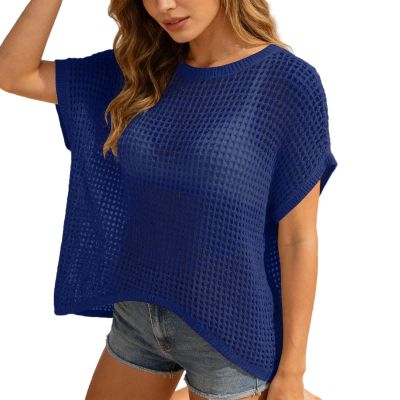 Women's 80s/90s Neon Fishnet Top