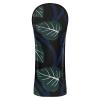 Golf Club Headcovers with Green Leaves for Drivers, Hybrids, and Fairway Woods view 1
