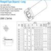 WTEPNQQDI LMK13LUU Linear Bearing, LMK13 LUU, 61 mm Long, 13 mm, 23 mm, Square-Flange Linear Ball Bearing view 3
