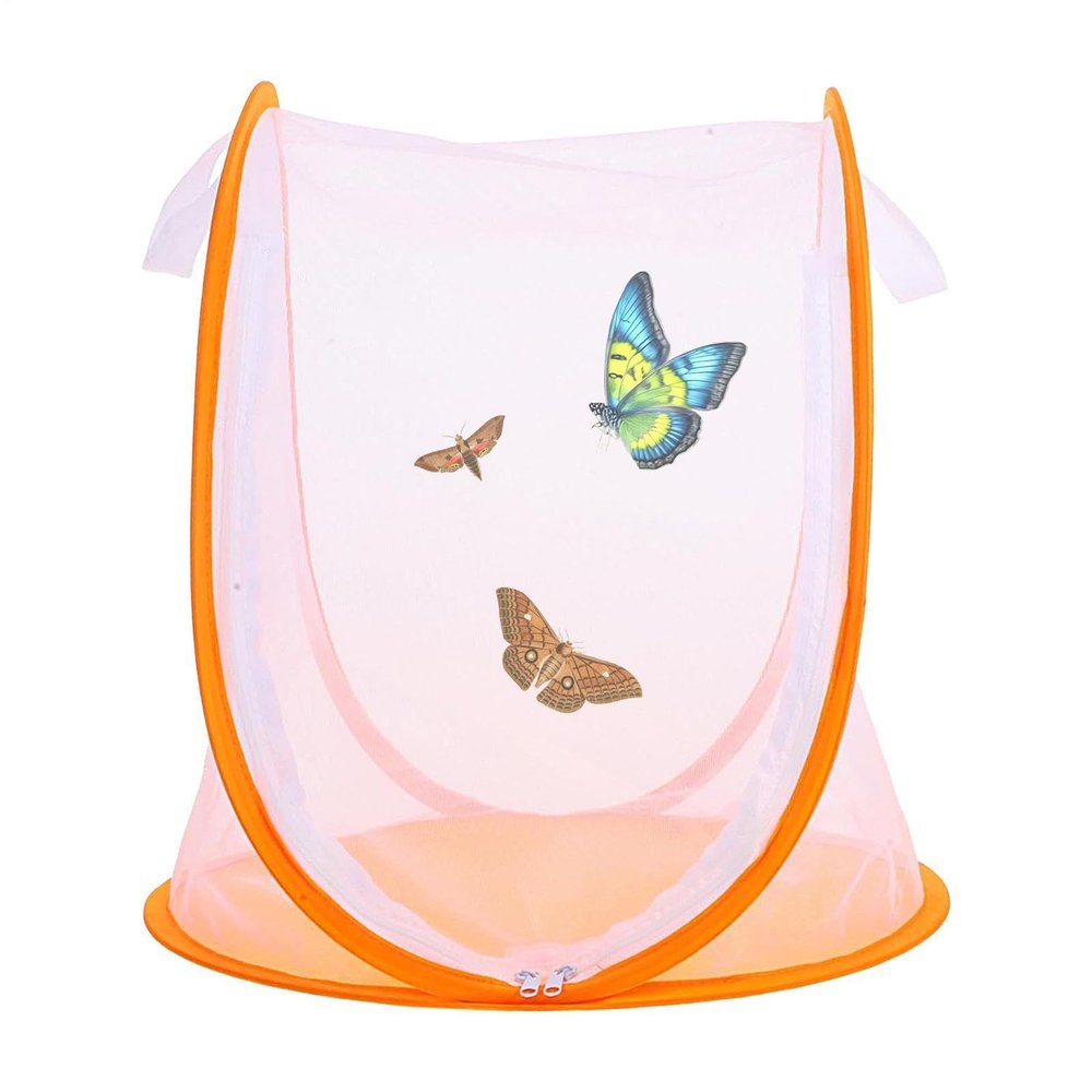 Butterfly Cage with Zippered Mesh Habitat Terrarium