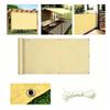 Rectangular Sun Shade Sail 3 x 3.7 m, Light Yellow, Waterproof UV Shade Cloth with Eyelets view 3