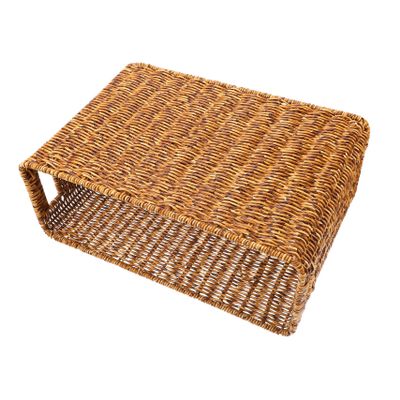 Brown Rectangular Plastic Storage Basket for Christmas Events