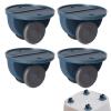 Wakuuea Self-Adhesive Mini Casters | 4 Pack view 1