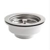 Lapiglo Silver Stainless Steel Drain Strainer, 90 mm Flange, Fits Standard Kitchen Basket Drain Set, 70–80 mm Opening view 2