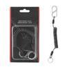 BlesConi Retractable Fishing Lanyard, Stainless Steel Core, 119.9 cm, Black view 1