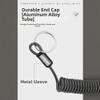 BlesConi Retractable Fishing Lanyard, Stainless Steel Core, 119.9 cm, Black view 4