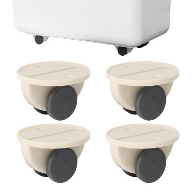 Mini Non-Swivel Caster Wheels - 4 Pack