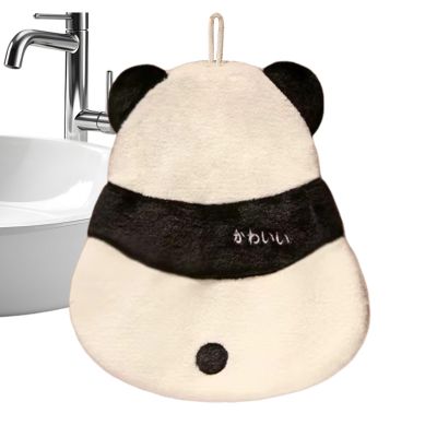 Wakuuea Cartoon Towel - Coral Fleece Hanging Puff with Loop