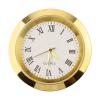 JoyousMall Quartz Clock Insert, 36 mm, 65 mm, DIY Replacement Movement with Gold Arabic Numbers, White, for Wall Clock Repair, Silver view 1