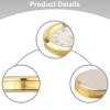 JoyousMall Quartz Clock Insert, 36 mm, 65 mm, DIY Replacement Movement with Gold Arabic Numbers, White, for Wall Clock Repair, Silver view 3
