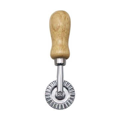 Dough Cutter Wheel with Wooden Handle