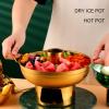 AstraLoom Small Portable Stainless Steel Charcoal Hot Pot, Gold view 4