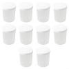 10 Transparent Plastic Measuring Cups with Lids view 1