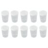 10 Transparent Plastic Measuring Cups with Lids view 3