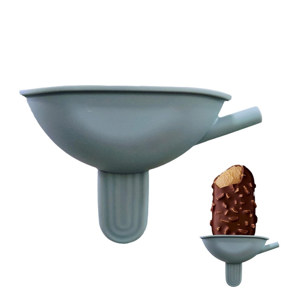 Kids' Reusable Silicone Drip Holder with Straw