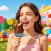 Kids' Reusable Silicone Drip Holder with Straw view 2