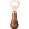 Stainless Steel Beer Bottle Opener with Acacia Wood Handle view 1