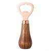 Stainless Steel Beer Bottle Opener with Acacia Wood Handle view 3
