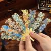 Metal Bookmarks, 8-Piece Set, Floral Designs with Tassels view 3