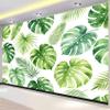 Non-Woven Photo Wallpaper 200 x 140 cm, 3D Palm Leaf Tropical Plants, Model m2063 view 2