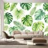 Non-Woven Photo Wallpaper 200 x 140 cm, 3D Palm Leaf Tropical Plants, Model m2063 view 3