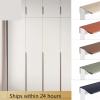YTBHSHXZ Aluminum Alloy Drawer Pulls, Cashmere Gray Arc, 96 mm view 2