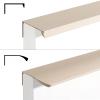 YTBHSHXZ Aluminum Alloy Drawer Pulls, Cashmere Gray Arc, 96 mm view 3