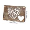 Etyldya Wooden Heart-Shaped Gift Clip, Brown view 3