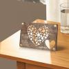 Etyldya Wooden Heart-Shaped Gift Clip, Brown view 4