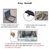 Roof Hatch, Gray Metal Manhole Cover with Rubber Seal, Square Roof Access Cover (19–39 in), for Basements and Outdoor Use (Inner Dimensions: 21.3 x 21.3 in) view 4