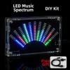 DIY LED Music Spectrum Display Kit, USB-Powered Audio Visualizer with Rhythm Lighting view 2