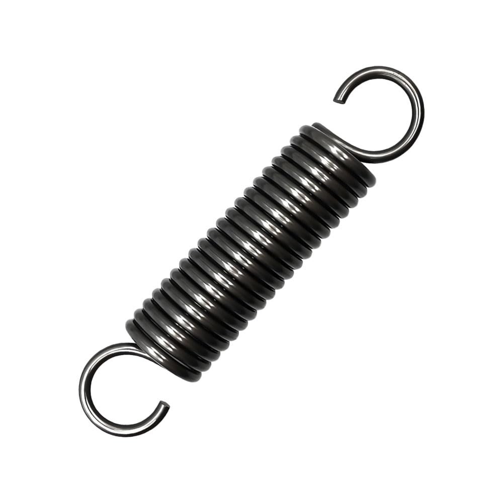 2-Pack Extension Springs with Hooks, 1.8 mm Wire Diameter, 10 mm Outer Diameter, 200 mm Length