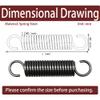 2-Pack Extension Springs with Hooks, 1.8 mm Wire Diameter, 10 mm Outer Diameter, 200 mm Length view 2