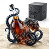 Octopus-Shaped Decanter, 350 ml, Handmade Lead-Free Glass view 1