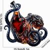 Octopus-Shaped Decanter, 350 ml, Handmade Lead-Free Glass view 3