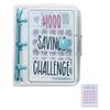 NONDK 1,000-Challenge Book, Monthly Money-Saving Challenge Book with Envelopes, Blue view 1